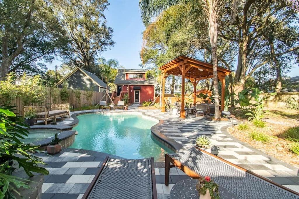 Unique Studio W Pool Spa & Gardens Near Downtown Jacksonville Exteriör bild