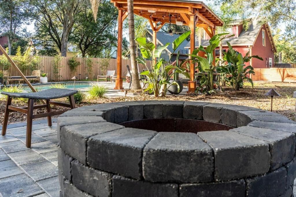 Unique Studio W Pool Spa & Gardens Near Downtown Jacksonville Exteriör bild